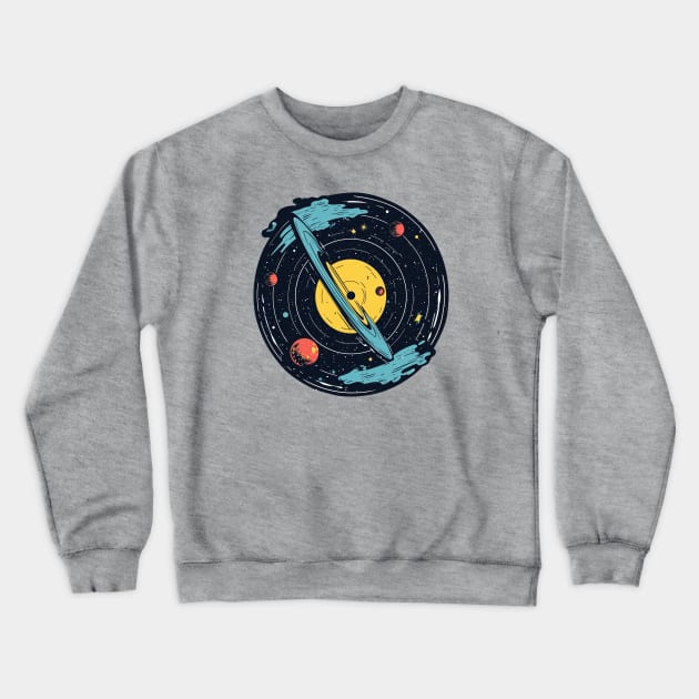 Song of the Universe Crewneck Sweatshirt by Pixel Dreams